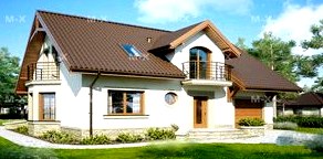 Строительство дома с мансардой и балконом в центре Харькова () Строительство дома с мансардой и балконом в центре Харькова